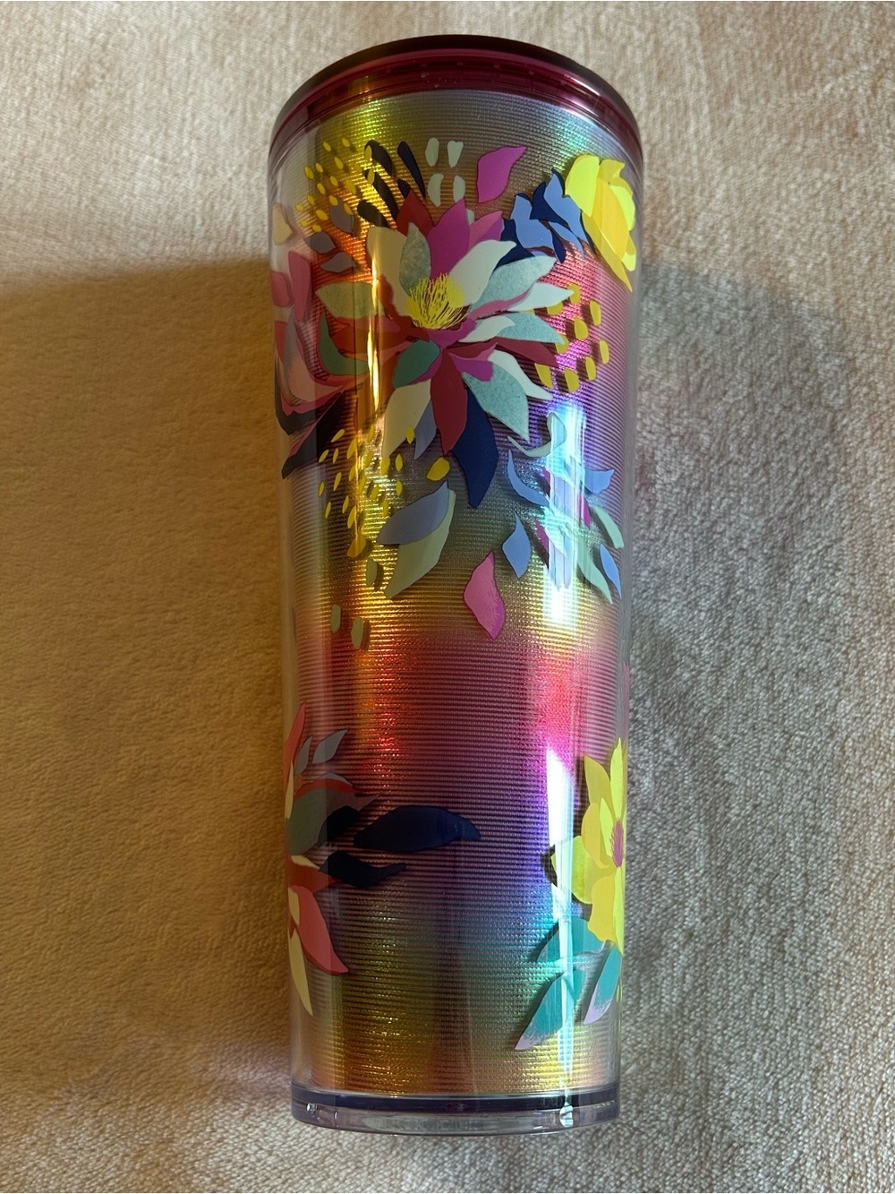 Starbucks 24 oz 2024 Mother’s Day exotic plant cold cup tumbler multi color